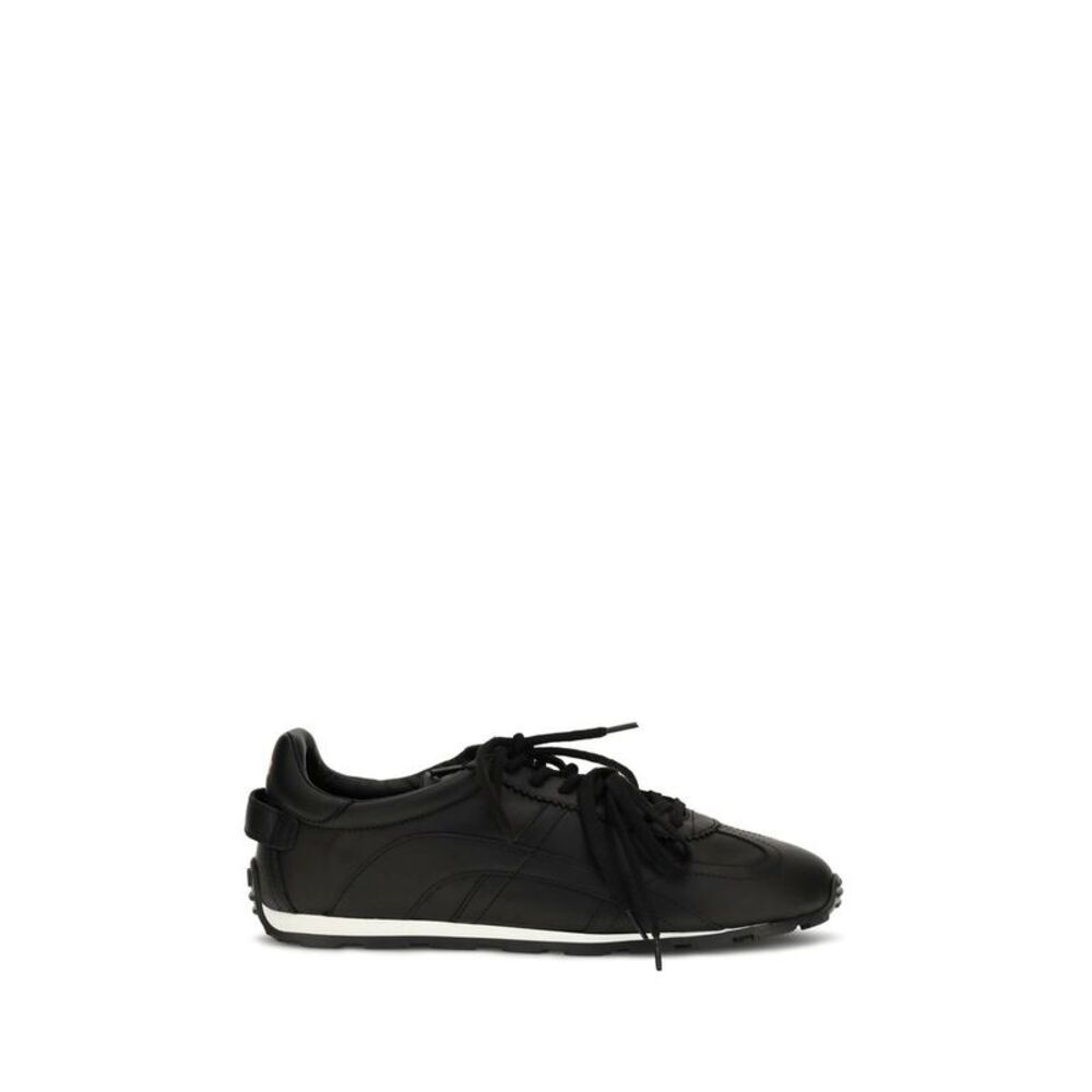 Dsquared² Black Calf Leather Bos Taurus Athletic Men's Sneakers